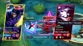 YUZUKE VS TOP 1 PHILIPPINES ALUCARD TRASHTALKER!! | WHO WILL WIN?! | MLBB