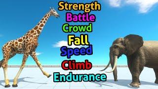 Battle ability Giraffe vs elephant animal revolt battle simulator