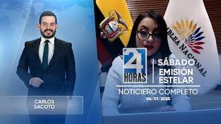 Noticiero de Ecuador (Emisión Estelar 04/01/25)