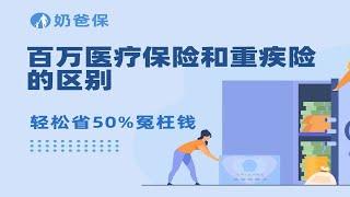 【硬核科普】百万医疗保险和重疾险的区别是什么？一次说清！