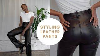 5 Ways to Style Leather Pants for Fall | ft. House of CB