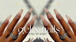 How To Do Elegant and Simple Gel X Nails At Home | gel x nails tutorial