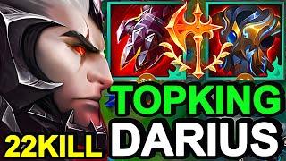 Wild Rift China Darius Top - 22KILL Broken OP Darius Build Runes - Challenger Solo Rank Gameplay