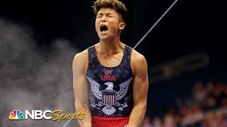 Yul Moldauer crushes second night of trials to clinch Tokyo spot in dramatic fashion | NBC Sports