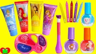 Disney Princess Bath Paints and Nail Polishes Surprises