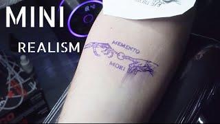 REAL TIME TATTOOING - CREATION OF ADAM MINI REALISTIC TATTOO FOR MEN