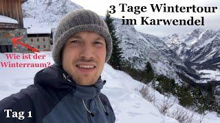 Schneeschuh-Wintertour Tag 1: Scharnitz zum Karwendelhaus