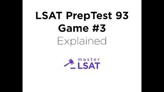 LSAT PrepTest 93 Game #3 Explained