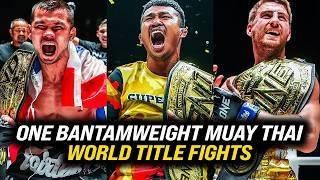 Timeline | All ONE Bantamweight Muay Thai World Title Fights 