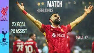 Mohamed Salah’s Amazing Performance: 2 Goals & 2 Assists vs Tottenham | Highlights | Part2