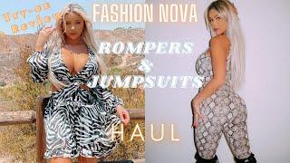 FASHION NOVA ROMPER & JUMPSUIT HAUL | try on + review