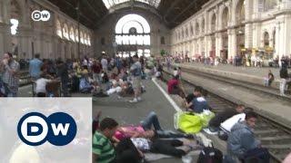 Ungarische Polizei stoppt Flüchtlingszug | DW Nachrichten
