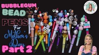 Bubblegum Bead Pens for Mama 2 #bubblegumbeads #mothersdaygift #mothersday #bubblegumbeadpens