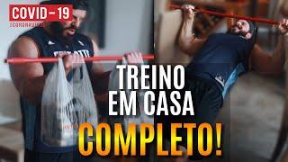 Um treino COMPLETO para TODO MUNDO fazer em CASA!