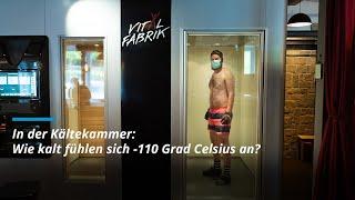 Züriost-Redaktor in der Kältekammer bei -110 Grad Celsius