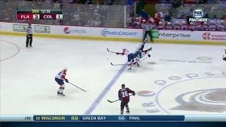 Dmitry Kulikov lays down a nice hip check