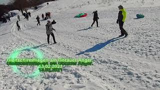 Gleitschirmfleigen am Görauer Anger 13.02.2021