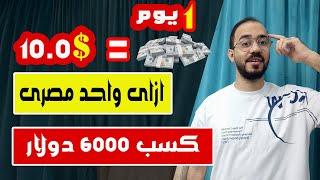 الربح من الانترنت 10.0$ دولار يوميا من موقع سرى 2024 | مصرى كسب 6000 دولار بدون ايداع