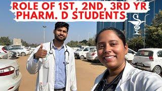 The Role of 1st,2nd,3rd year of PharmD student in HOSPITALS...#Vlog8