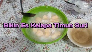 resep es kelapa campur timun suri ala Ica tiknis 