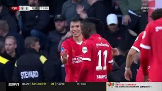 ¡HAT-TRICK! El gol de Chucky Lozano vs Ajax 5-2 (HD) 29/10/2023