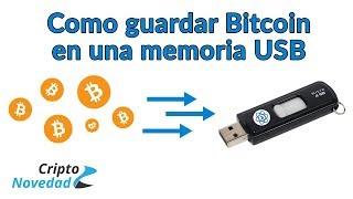 Cómo guardar Bitcoin en una memoria USB - Tutorial