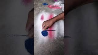 Rangoli Class 1 Step By Step Artist Ashish ki Rangoli Eyes Rangoli Class