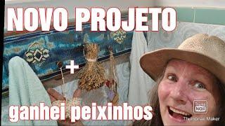 COLOQUEI PEIXINHOS NO LAGO+FIZ OUTRO PROJETO LINDO