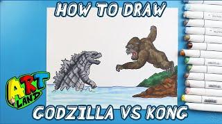 How to Draw GODZILLA VS KONG CALL OF DUTY FIGHT