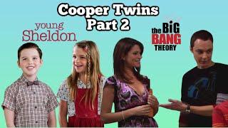 Young vs Adult twins Sheldon & Missy Cooper Part 2 | The Coopers