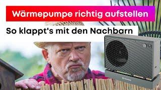 Aufstellort für die Wärmepumpe finden