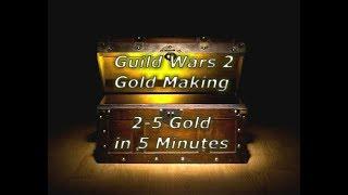 Guild Wars 2 Gold Making Guide - 2-5 Gold in 5 Minutes - Malchor's Leap Log Farm