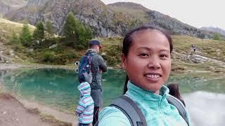 Our hiking going to Cabane Des Aiguilles Rouge in Val d'Arolla Switzerland 