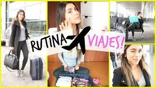 TRAVEL ROUTINE! (MAKEUP, OUTFIT, BAG)