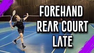 Master The Forehand Late In Badminton