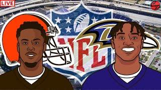 Cleveland Browns vs Baltimore Ravens Week 18 NFL Saturday Football Live Game Cast & Audio