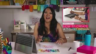 Create Inspirational Art With Amy Tangerine & Lenovo Yoga 720