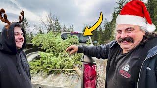 Can We Fit It in the Shop? Father-Son Christmas Tree Hunt!