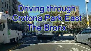 Driving through the Crotona Park East section of The Bronx 