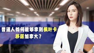 普通人如何能够拿到枫叶卡，移居加拿大？