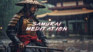 Tranquil Rainy Day at the Temple - 11 Hour Samurai Meditation - Meditation Music, Yoga Music