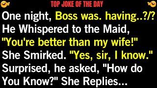  joke of the day |"When a Maid Knows More Than the Boss Expected" #humor