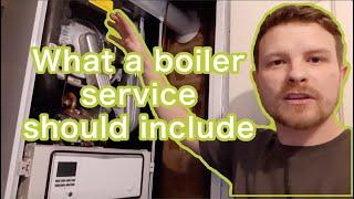 What a boiler service includes