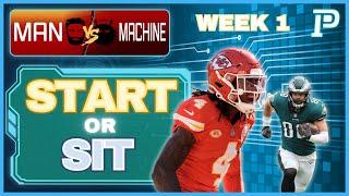 Week 1 Fantasy Football: Must Starts & Hidden Gems | Man Vs. Machine