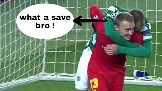 Bas Dost Hugs Cillessen for his Amazing save | Cillassen save Vs Sporting | Dost hug Cillessen