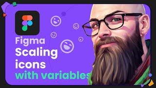 Scaling icons with variables in Figma tutorial