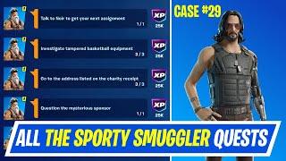 Fortnite Complete Wintervestigation Quests - How to EASILY Complete Case #29 The Sporty Smuggler