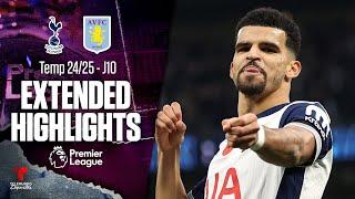 Tottenham vs. Aston Villa | Highlights Premier League | Jornada 10 | Telemundo Deportes