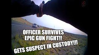 Full Video: Officer Gets Shot & Apprehends Suspect!!!