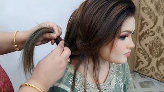 Easy  Big Voluminous Bun Hairstyle For Party/Wedding || Lashes Beauty Parlour Hairstyle